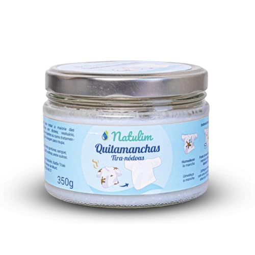 Natulim Quitamanchas (350 gramos) - Eficaz contra todo tipo de manchas, Ecológico, Libre de plástico, Zero Waste, Vegano y Cruelty Free - Ropa limpia y suave sin ensuciar el Planeta - Made in Spain