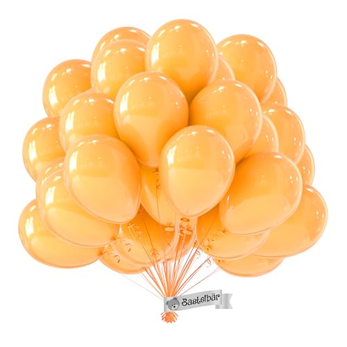 Ballon Beige Bio • 50 Pièces • Made in EU • Certifiés Durables • 100% Latex Naturel • Ø34cm • Adapté à l'Hélium • Baudruche •...