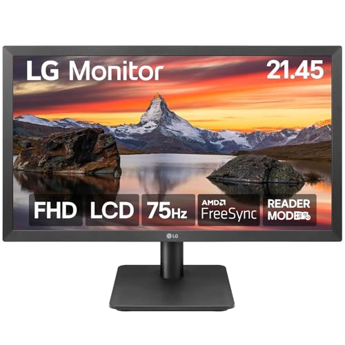 22MP41W Monitor con AMD FreeSyncažÂ¢ 5ms Refresh Time 75Hz Rate full-hd 22 pollici nero