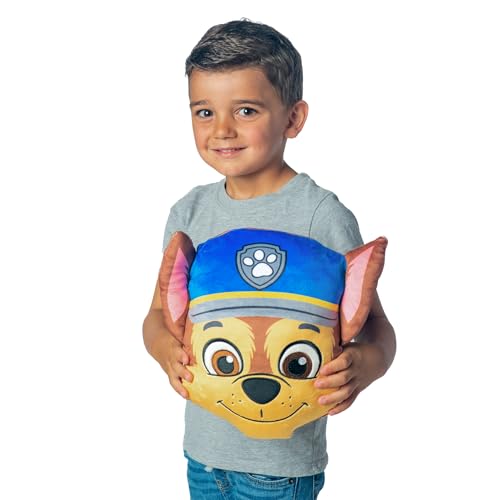 Image of Northwest Paw Patrol Happy Chase Cloud Pillow 12 inch - Plush Kids Stuffed Toy, Paw Patrol Room Decor, Soft for Boys & Girls, Gift for Kids