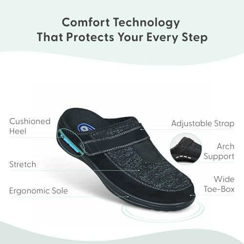 Orthofeet Women's Orthopedic Stretch Knit Louise Slippers3