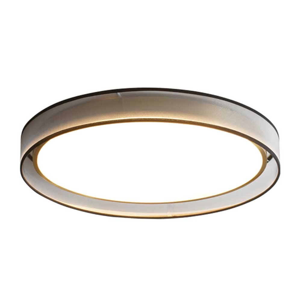Plafonnier encastré tout en cuivre au design minimaliste chic