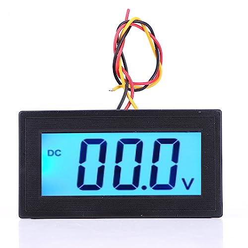 LCD DC Voltmeter,YB5135D Digital Three Wire Voltage Meter Monitor Voltmeter,LCD Display with Blue Backlight,ABS Waterproof Shell,High Measurement Accuracy (fully sealed DC0-300V) - Image 2