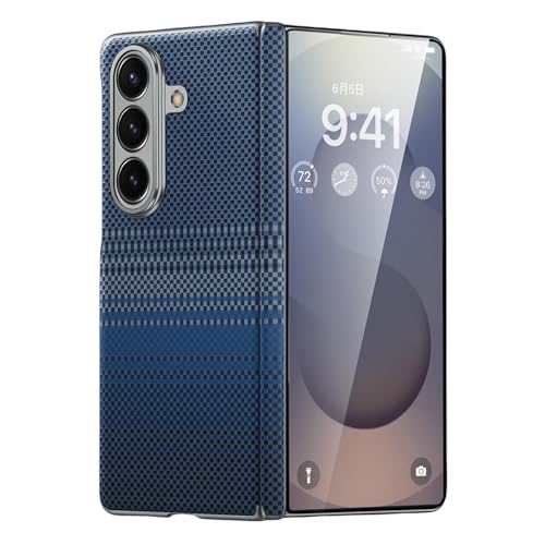 For Samsung Galaxy Z Fold 7 Cover Slim And Light Carbon Fiber Texture Shockproof Protective Phone Case Compatible with Mag-Safe Cover for Samsung Z Fold 7 5GBlue