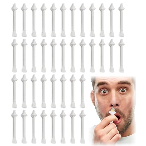 RDNKVB Nariz Varilla de Cera,40 Piezas Aplicadores Palos de Cera de Nariz, Tiras de Depilar Nariz, Nose Wax Sticks para 4 pcs Limpieza Nasales y Eliminación de Pelo Nariz, Disponible