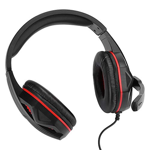 Preisvergleich Produktbild Estink PC-Gaming-Headset mit Rauschunterdrückungsmikrofon, Kopfhörer mit 3,5-mm-Kopfhörerausrüstung, Ohrpolster, für Xboxone / PS4, hohe Spielerfahrung(rot)
