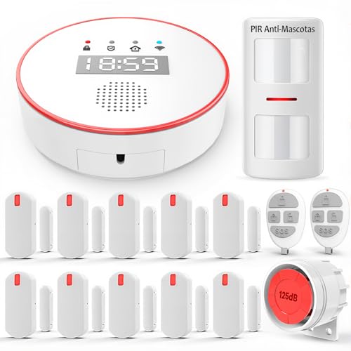Kit Alarma casa 5 GHz Wi-Fi: con Reloj y App Gratis - Completo 1 ...