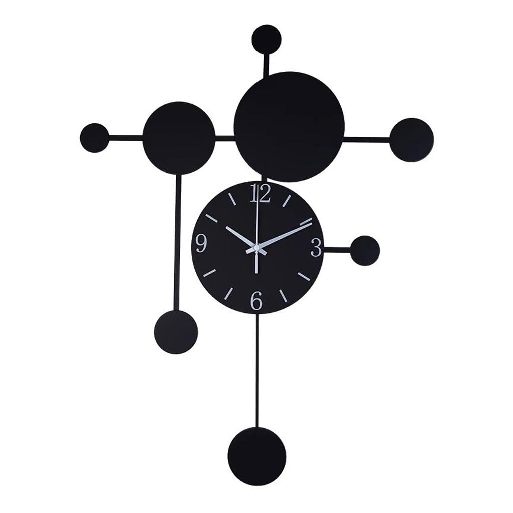 GFHTRELY Wall Clock Nordic Living Room Wall Clock Home Fashion Creative Restaurant Wall Decoration Clock Modern Clock Clock(M)