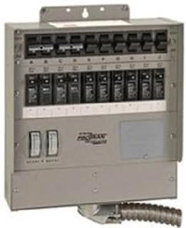 510C Pro/Tran2 50-Amp 10-Circuit 2 Manual Transfer Switch with Watt Meters
