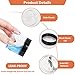 Betrome 50pcs 2 oz Clear Plastic Round Jars with Black Lids, 2oz 60ml Leak-Proof Wide-Mouth Cosmetic Storage Containers for Kitchen Use, Beauty Products, Cream, Scrubs, Bath Salt and More