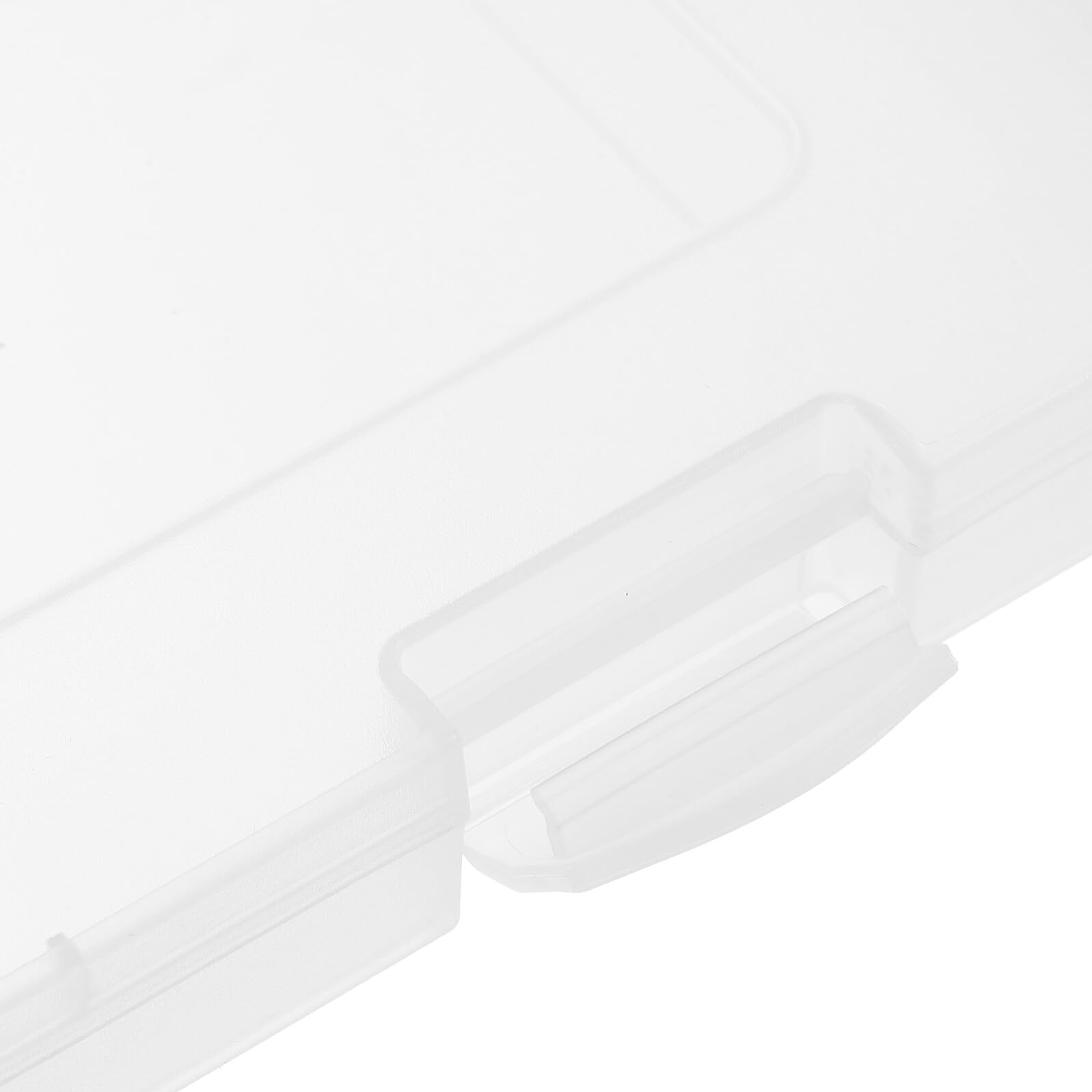 Zerodeko 4 piezas Caja Organizadora Transparente para Documentos de Portátil y Multifuncional con Cierre Seguro Resistente Gran Capacidad para Oficina y Papelería