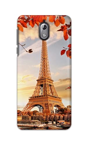 Image of Printed Hard Back Cover for Nokia 3.1 Back Cover (Eiffel Tower -K1) -190724(DP)
