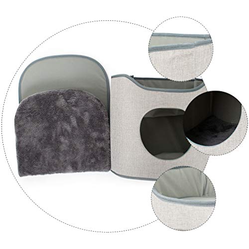 Balacoo Torre de Gato Árvore de Gato Suporte Casa Móveis Kitty Climber Casa Torre de Brincadeira de