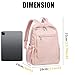 LOIDOU Mini Rucksack für Frauen Kleiner Rucksack Geldbörse Leichtgewicht Mädchen Casual Daypack Bookbag für College Schule Arbeit Reisen, Rosa(35cm)