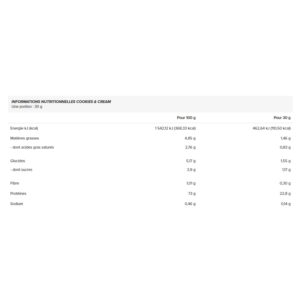 Addict Sport Nutrition | 100% Whey Native (2kg) | Whey native | Whey sans sucre ajouté - Cookies & Cream