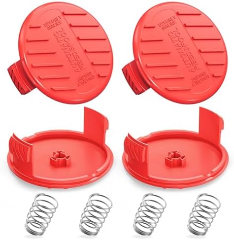 Craftsman Grass Trimmer Parts You Didn't Know You Needed 8 YWTESCH 4 Pack (CMZST120SC) String Trimmer Replacement Spool Cap Compatible with Craftsman, Weed Wacker String Parts Trimmer Line Cap Covers Compatible with Craftsman Cordless Weed Eater