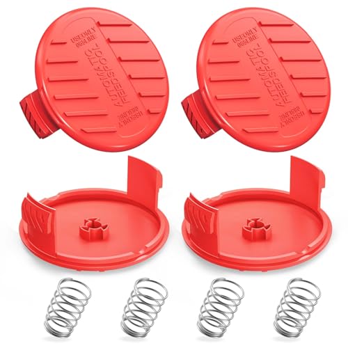 YWTESCH 4 Pack (CMZST120SC) String Trimmer Replacement Spool Cap Compatible with Craftsman, Weed Wacker String Parts Trimmer Line Cap Covers Compatible with Craftsman Cordless Weed Eater