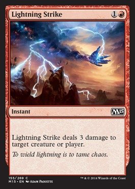 Amazon.com: Magic The Gathering - Lightning Strike (155/269)