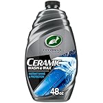 Turtle Wax 53411 Hybrid Solutions Ceramic Wash and Wax, Easy Clean Ceramic Infused Formula Removes Dirt and Grime, Long Lasting Shine and Protection for Cars, Trucks and More, 48 oz. (Pack of 1)