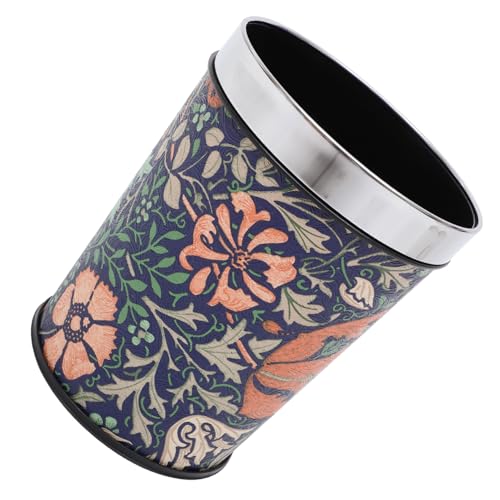 Papelera de cuero estilo vintage para decorar el baño y la cocina