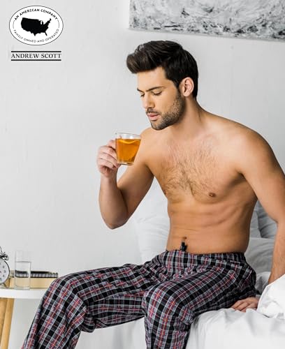 Image of Andrew Scott Men's Flannel Drawstring Pajama Pants | Plush Flannel Fleece | Pockets | Drawstring