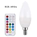 Produktbild Birnen-Kerzen-Glühlampe-Lampe, mit Fernbedienung für KTV Party Stage Decor LED 85-265V 3W RGBW-E14 C37_RGB + weißes Licht