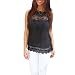 OVERMAL Women Summer Vest Top Sleeveless Blouse Casual Tank Tops Shirt Lace (XL, Black)