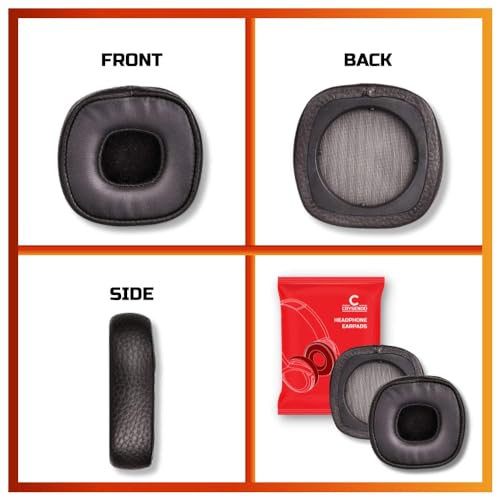 Image of Crysendo Headphone Cushion for Marshall Major III Headphone | Soft Ear Cushion Cover Replacement Earpads | Protein Leather & Memory Foam Cushion (Brown)