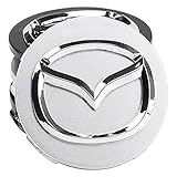4 Pièces Cache moyeu pour Mazda 3 2006 2010 Mazda 6 Mazda 8 56mm, Centre de Jante Capuchons Cache Moyeu Centre de Roue, Enjoliveur de Voiture des Roue Accessoires