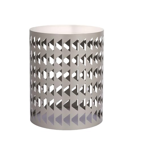 Taburetes Cilíndricos de Metal para Jardín Set de 3 Piezas para Terraza 4