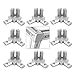 8Pcs 3-Way End Corner Bracket Connector for European Standard Aluminum Extrusion Profile 2020 Series Slot 6mm with Screws