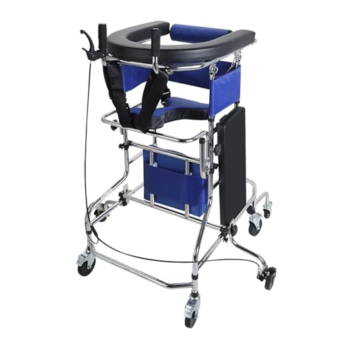 大人用スタンディングウォーカー、ポータブル多機能下肢トレーニングスタンディングウォーカー、8輪アンチチルト、高さ調節可能(単色 145〜180cm)