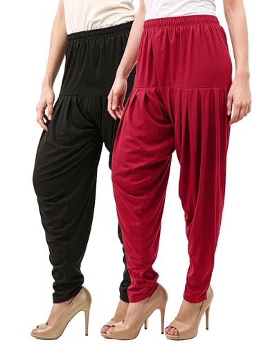 Image of Buy That Trendz Patiala Salwar for Women Relaxed Fit Viscose Patiyala Salwar Harem Bottom Pants