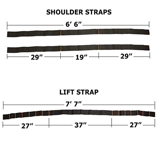 Moving Straps Make Lifting, Carrying and Moving Furniture, Appliances, Mattresses, and Other Heavy Or Bulky Objects Simple And Safe - A 2 Person Team Can Lift Up To 650 Lbs. Using TeamStrap