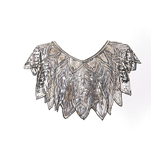 Sequin jacket shrug noir etoile etoile de mousseline et dentelle