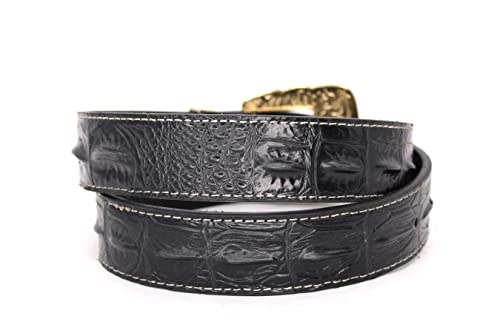 West Star Cowboy Tooled Real Leather Plain Belt Suit Casual Daily Everyday2