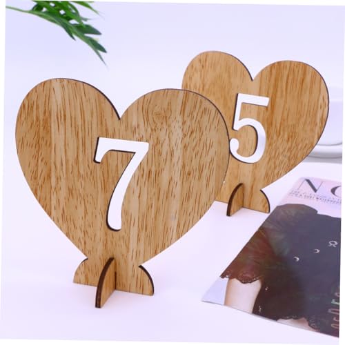 Numéros de table en bois de 1 à 20, accessoire décoration de table de fête et événements - 6