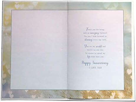 to My Husband Couple Holding Hands Sentiments Anniversary Card Lovely Verse