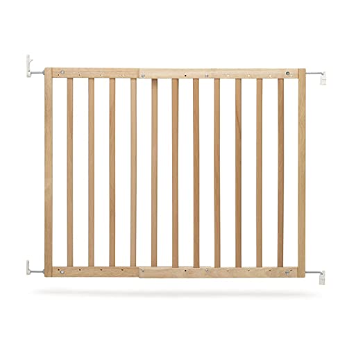 Modilok Barrière De Sécurité Enfant Modilok, Barrière De Sécurité Chien, Barrières Et Extensions pour La Sécurité, Barrière Escalier (Natural Wood, 63-103.5cm)
