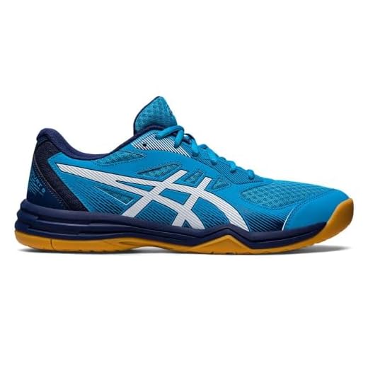 Tênis ASICS Upcourt 5 Azul Masculino Indicado Para Tenis Padel Squash Vôlei Modelo 2023 (br_footwear_size_system, adult, numeric, numeric_41)