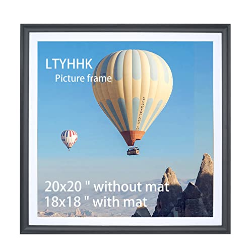 Ltyhhk 20X20 In Picture Frames Solid Wood,Display Picture 18X18 In With Mat Or 20X20 In Without Mat,18X18 Inch Diamond Painting Frames Black (Ck2020) #TOP7