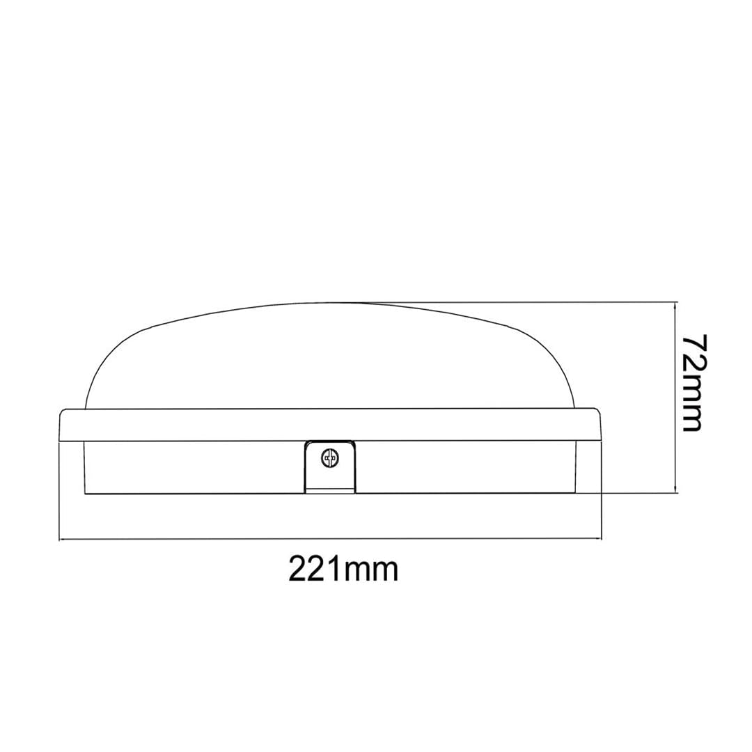 SILAMP Applique LED Murale 20W Blanche Hublot Ronde IP65 - Pack de 5 - Blanc Neutre 4000K - 5500K