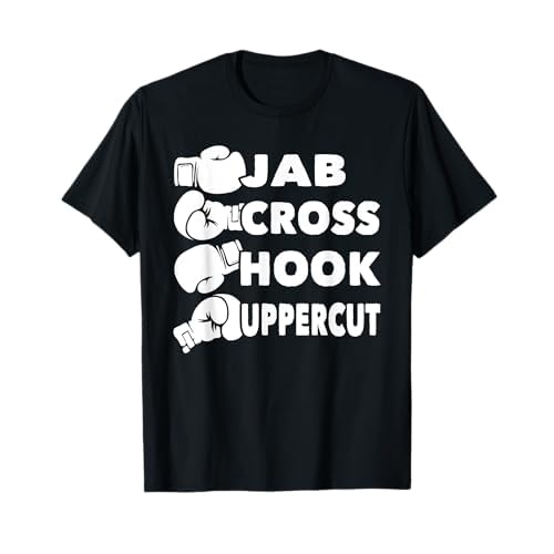 Jab Cross Hook Uppercut - Boxeador para amantes del boxeo, gimnasio, kickboxing Camiseta