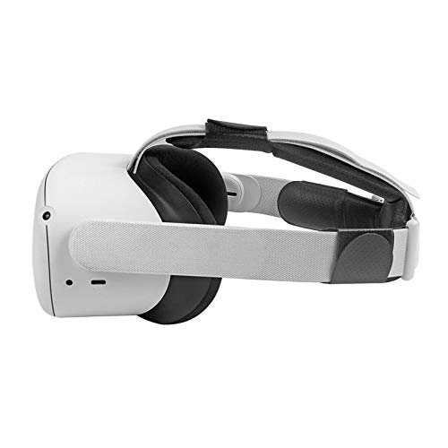 PU lederen hoofdbandpad voor Oculus Quest 2,VR accessoires verminderen hoofddruk comfortabele zachte schuimpad (zwart) - Image 7