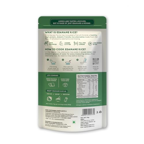 Image of Pink Harvest Farms Edamame High Protein Rice| Vegan |Low GI | Diabetic Friendly - 1 Kg