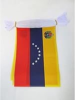 Vista 170 de Guatemala 19.7 ft BUNTING Flag 20 banderas 9'' x 6'' - Banderas de cuerda guatemalteca 5.9 x 8.3 in - AZ FLAG