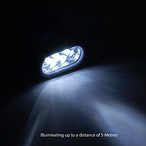 DIGIFLEX Antorcha de presión manual - Herramientas de jardín - Linterna de dínamo de 3 LED para acampar, caminar, otoño y supervivencia - No requiere baterías, ecológica y recargable - Image 5