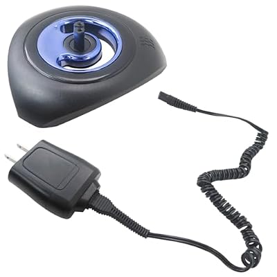 HaeKap New Black Shaver Charger and Charging Stand Replacement Compatible for B-raun Series 3: 3045, 3050cc, 3070cc, 3080, 3090cc, with Upright Shaver Charging Dock