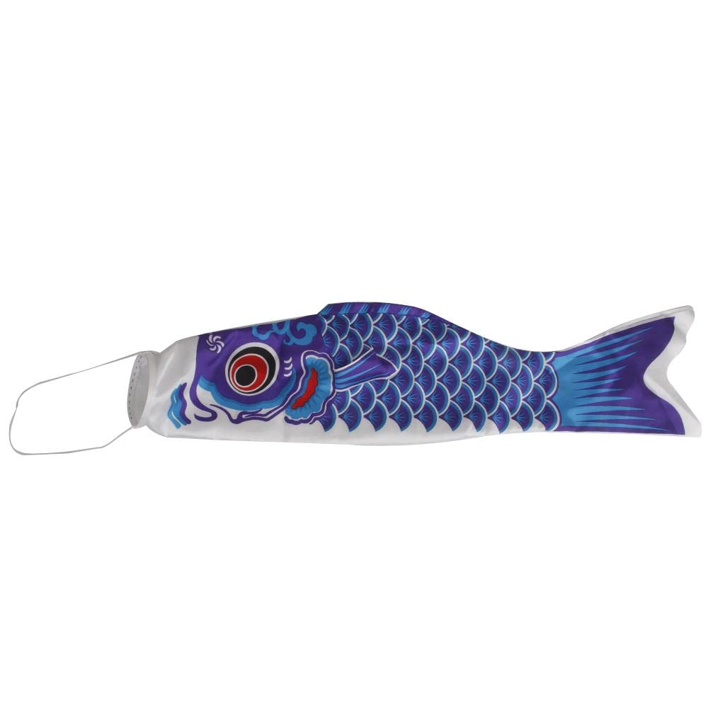GAH 40cm Japanese Carp Windsock Streamer Fish Flag Kite Nobori Koinobori Blue-image-6