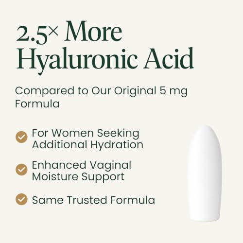 Image of NewLife Naturals HAPure Ultra Hyaluronic Acid Suppositories for Women - Vaginal Moisturizer & Dryness Support - 12.5 mg Hormone-Free Formula - 12 Vaginal Suppositories, 30 Day Supply USA